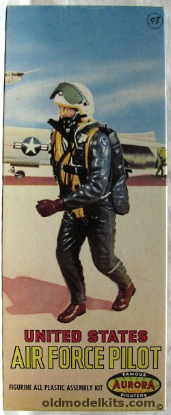Aurora 1/8 United States Air Force Pilot (Steve Canyon), 409-98 plastic model kit